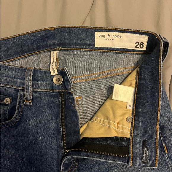 Rag & Bone High Rise Ankle Skinny Jeans - Picture 2 of 3